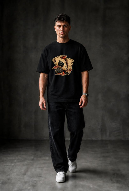 ACE Oversized T-shirt ! - Black