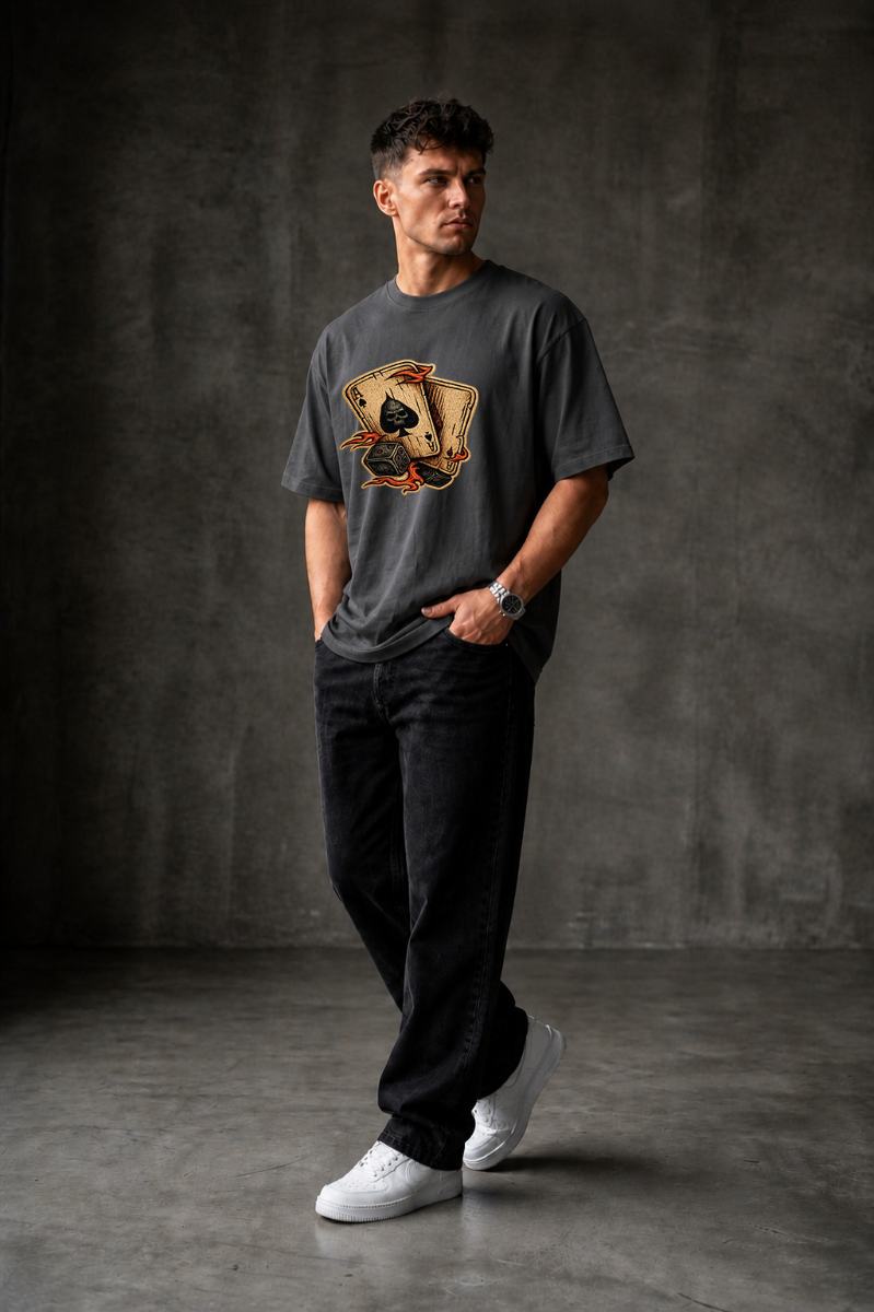 ACE Oversized T-shirt ! - Grey