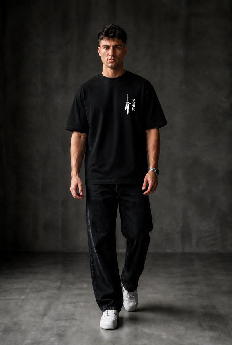 BEHIND Oversized T-shirt ! - Black