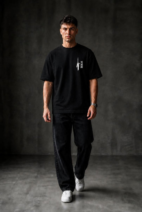 BEHIND Oversized T-shirt ! - Black
