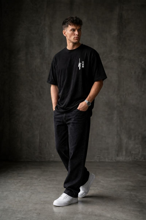 BEHIND Oversized T-shirt ! - Black