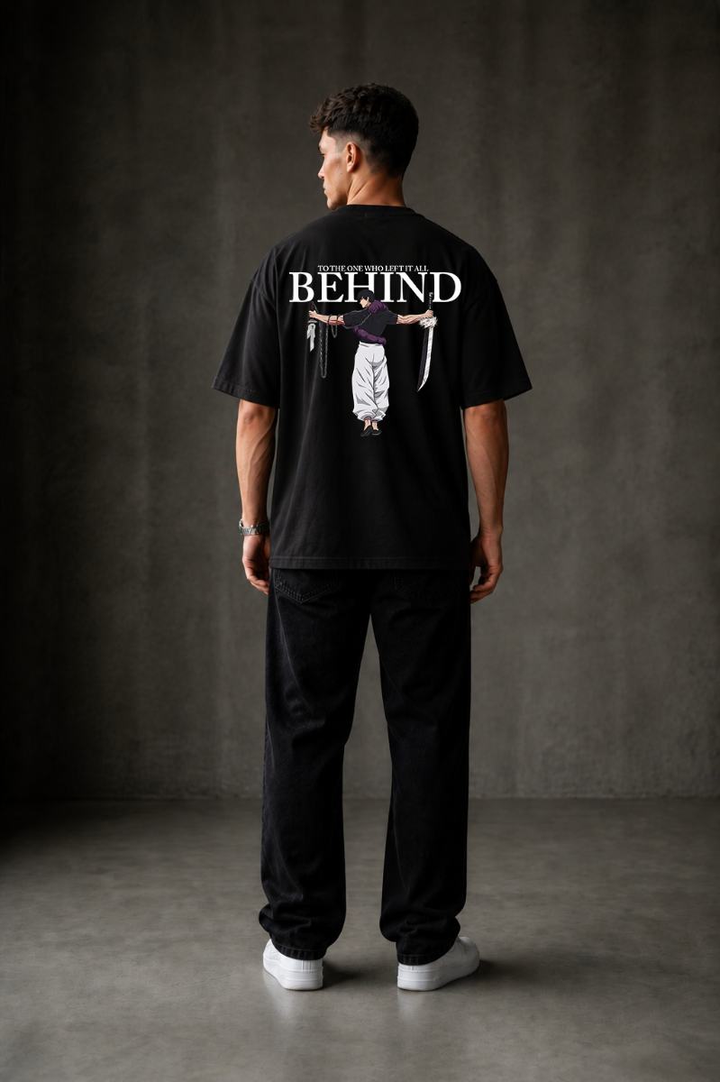 BEHIND Oversized T-shirt ! - Black