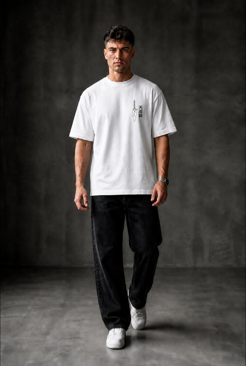 BEHIND Oversized T-shirt ! - White