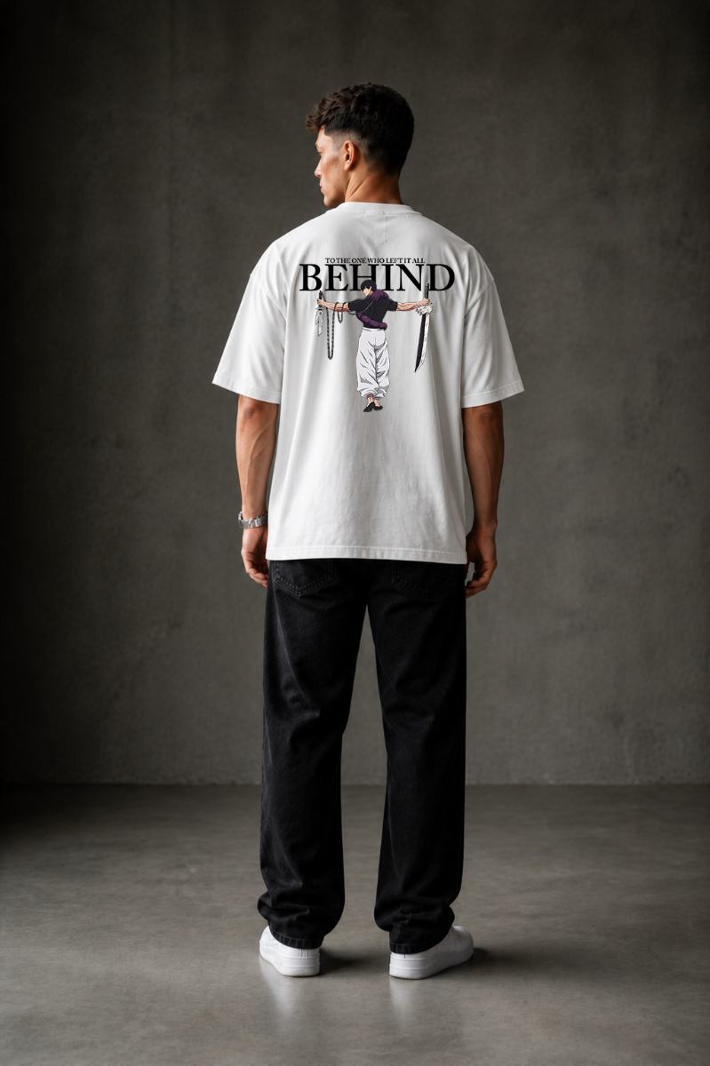 BEHIND Oversized T-shirt ! - White
