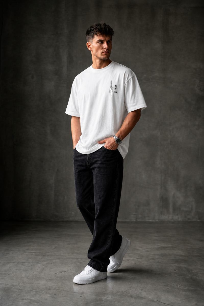 BEHIND Oversized T-shirt ! - White