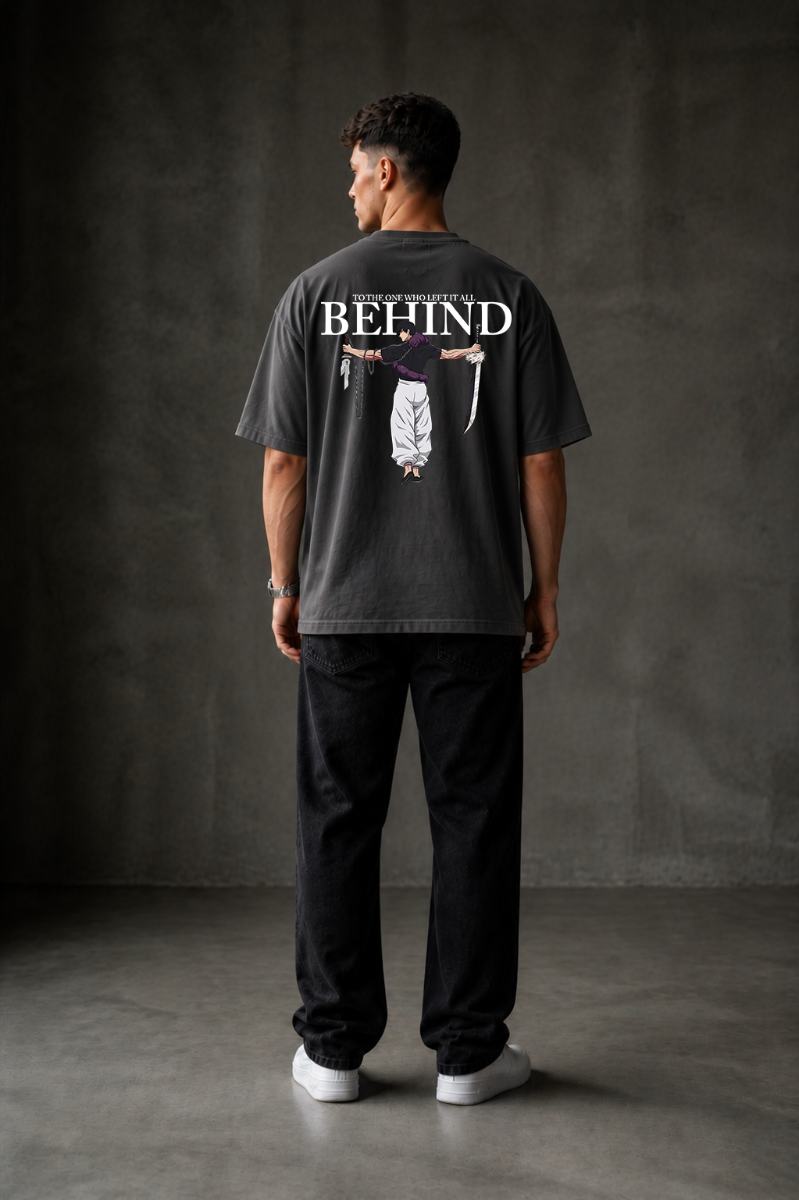 BEHIND Oversized T-shirt ! - Grey