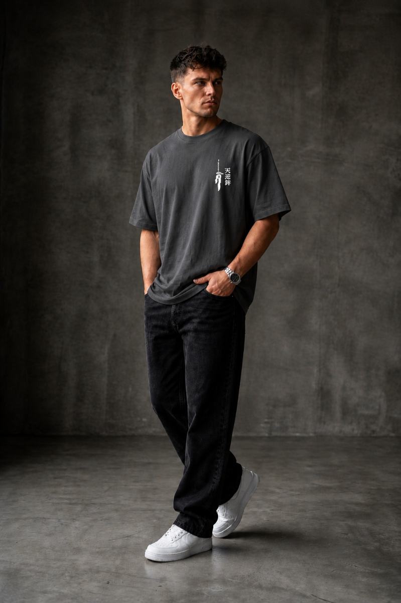 BEHIND Oversized T-shirt ! - Grey