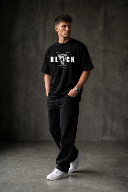 BLACK Oversized T-shirt ! - Black