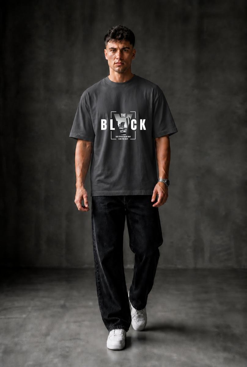 BLACK Oversized T-shirt ! - Grey