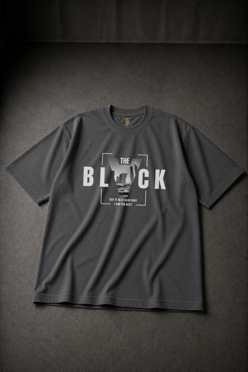 BLACK Oversized T-shirt ! - Grey