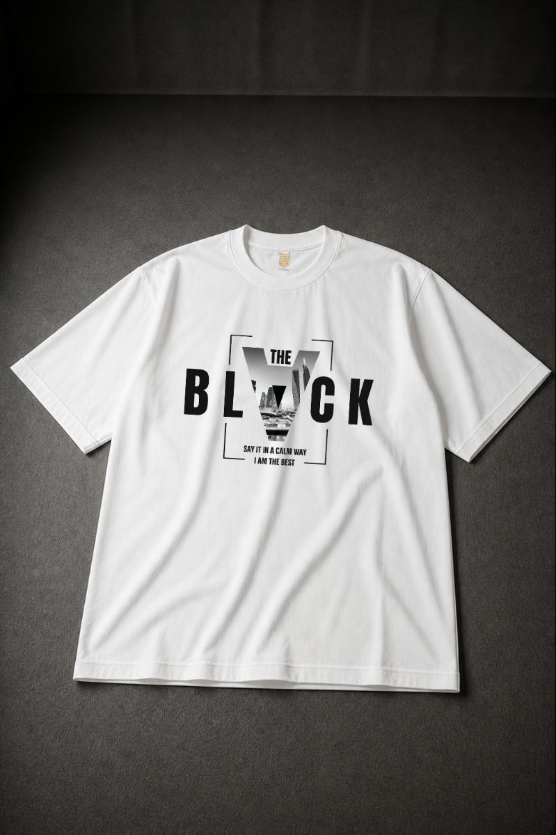 BLACK Oversized T-shirt ! - White