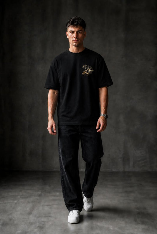 Compass Oversized T-shirt ! - Black