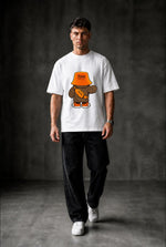 HaPpY Bear Oversized T-shirt ! - White