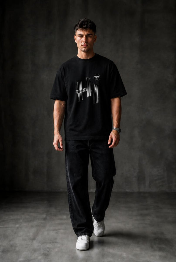 HI Oversized T-shirt ! - Black