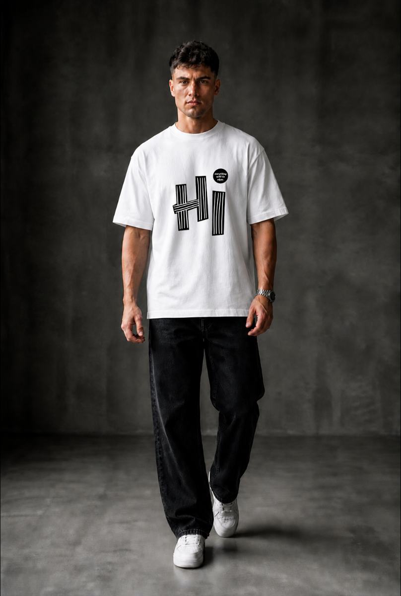 HI Oversized T-shirt ! - White