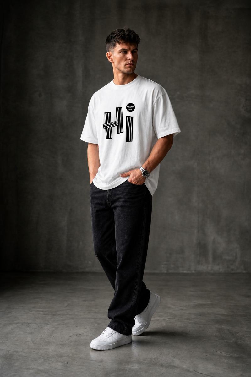 HI Oversized T-shirt ! - White