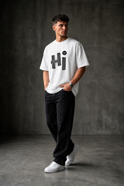 HI Oversized T-shirt ! - White