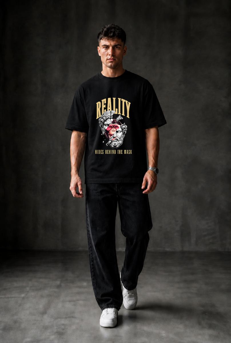 REALITY Oversized T-shirt ! - Black