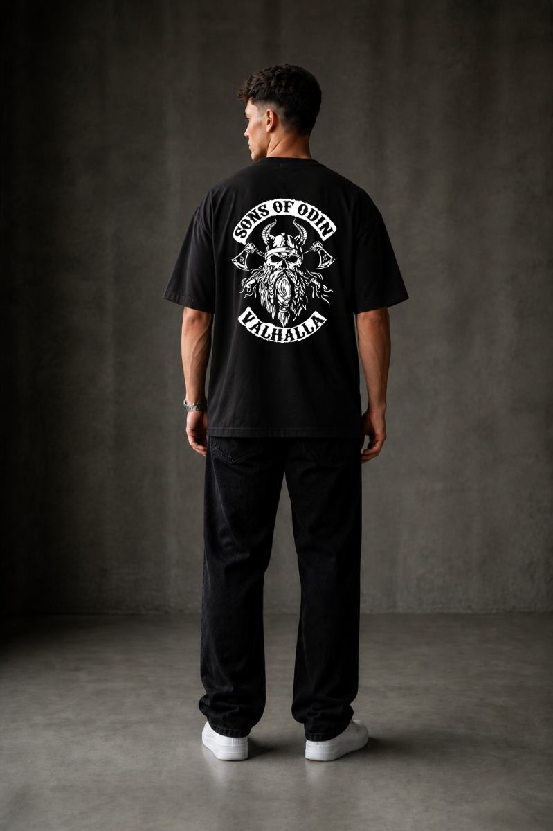 SONS OF ODIN Oversized T-shirt ! - Black