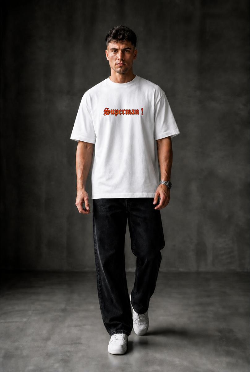 SUPERMAN Oversized T-shirt ! - White