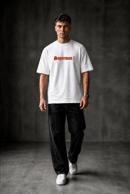 SUPERMAN Oversized T-shirt ! - White