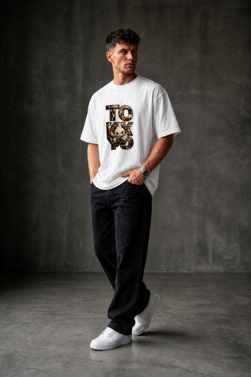 TOKYO Oversized T-shirt ! - White