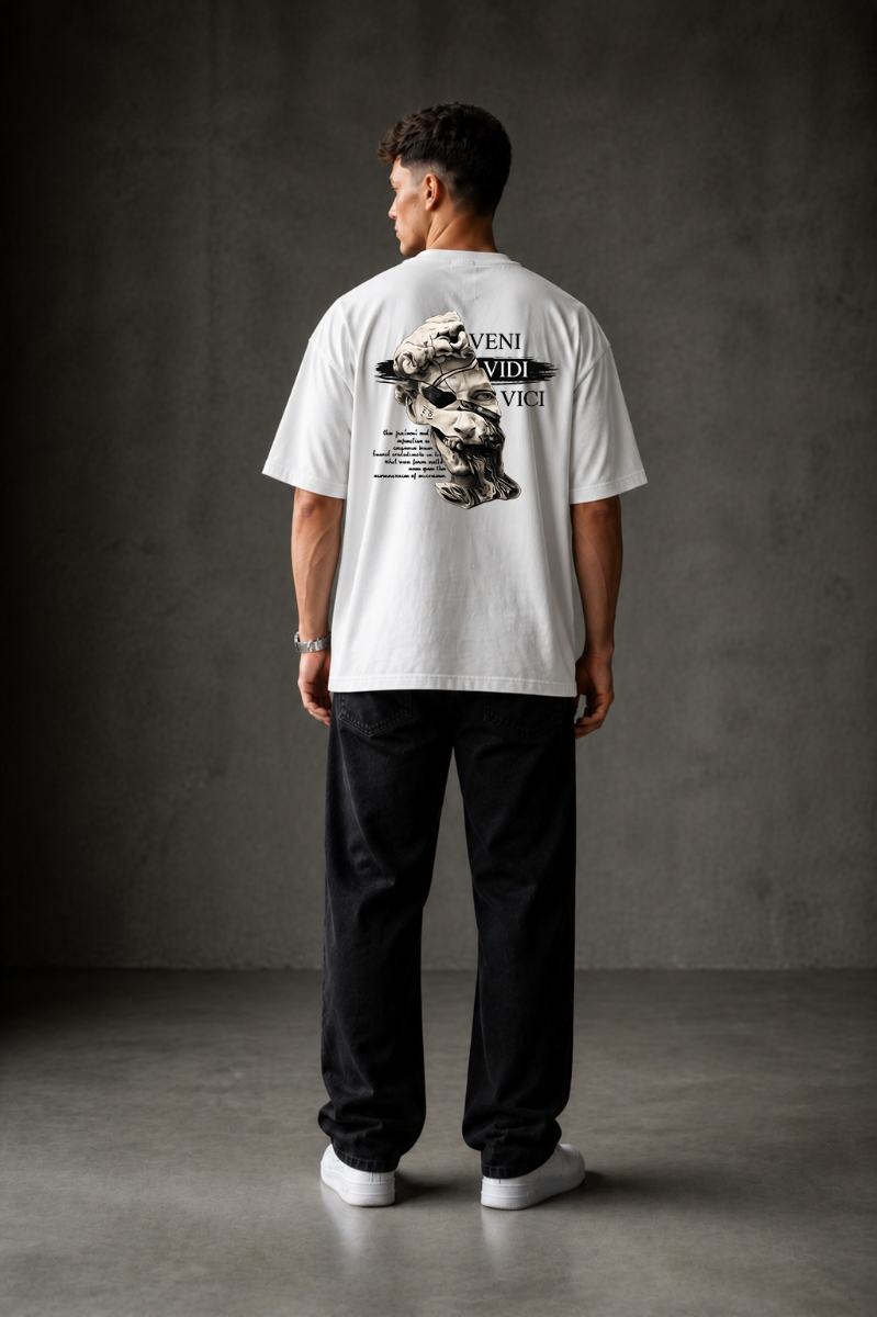 VINI VIDI VICCI Oversized T-shirt ! - White