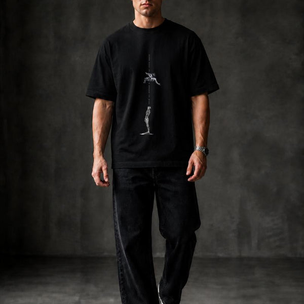 EVERY FALL Oversized T-shirt ! - Black