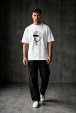 SKETCHY HEAD Oversized T-shirt ! - White