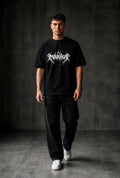 METAL MARIKA Oversized T-shirt ! - Black