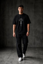 VIKING'S SIGN Oversized T-shirt ! - Black