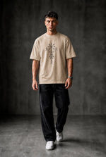 VIKING'S SIGN Oversized T-shirt ! - Beige