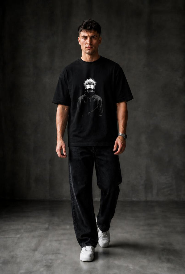 SATURO GOJO Oversized T-shirt ! - Black