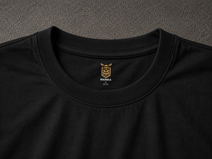 MARIKA LOGO Oversized T-shirt ! - Black