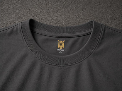 MARIKA LOGO Oversized T-shirt ! - Grey
