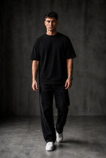 Regular Oversized T-shirt ! - Black
