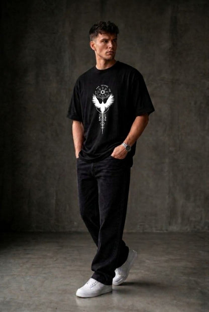 VIKING'S Oversized T-shirt ! - Black